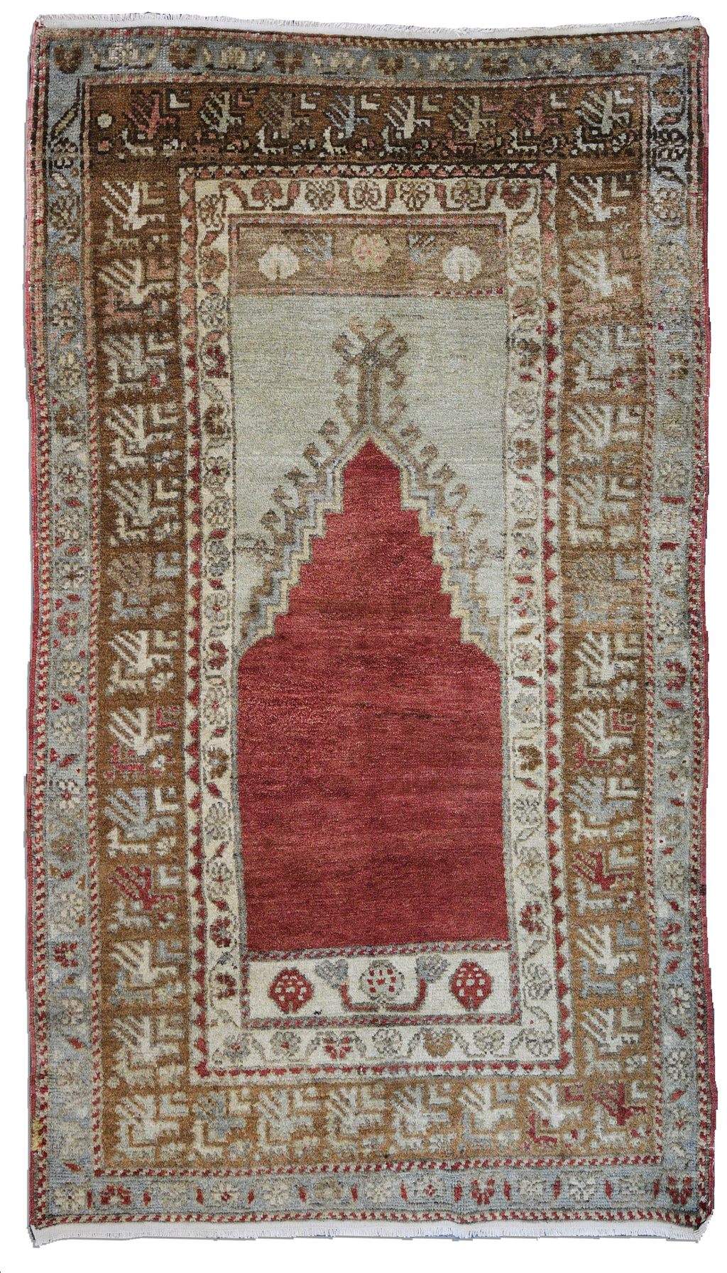 Turkish Oushak 3' x 5'4" prayer rug