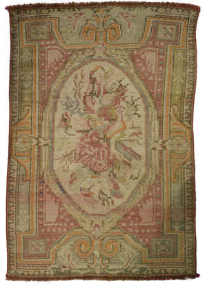 Turkish Oushak 3'8" x 5'5"